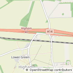 Map of Bury ST. Edmunds, Suffolk