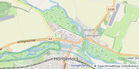 Map of Hungerford, Berkshire