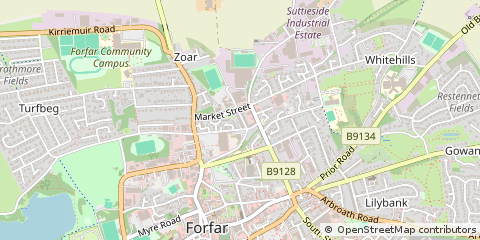 Map of Forfar