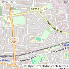 Map of Worthing