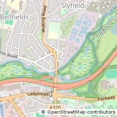 Map of Guildford, Surrey
