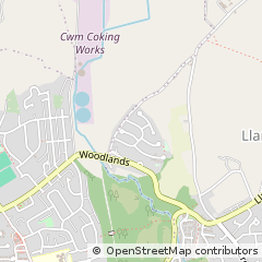 Map of Pontypridd, Rhondda Cynon Taff