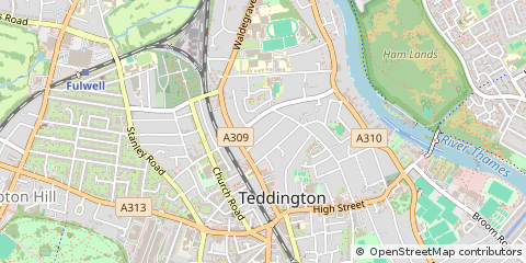 Map of Teddington