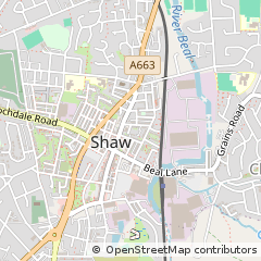 Map of Oldham, Greater Manchester
