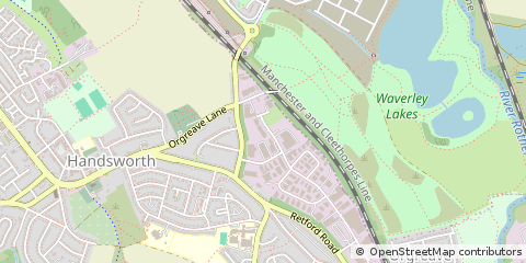 Map of Sheffield