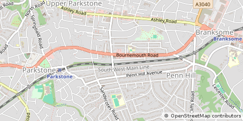 Map of Poole, Dorset