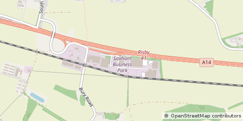 Map of Bury ST. Edmunds, Suffolk