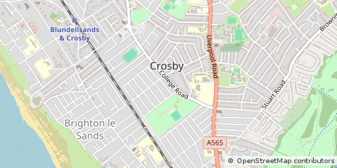 Map of Liverpool, Merseyside