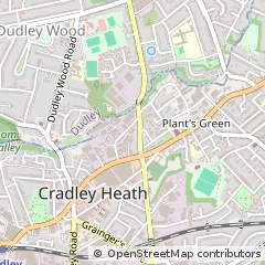 Map of Cradley Heath, West Midlands