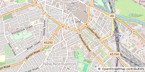 Map of Derby