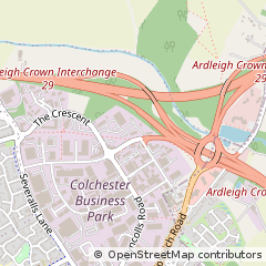 Map of Colchester