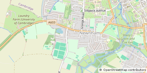 Map of Cambridge, Cambs