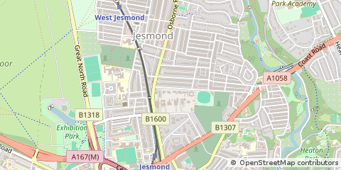 Map of Newcastle Upon Tyne
