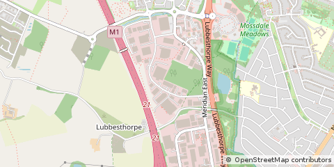 Map of Leicester, Leicestershire