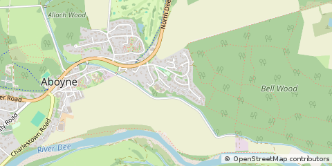 Map of Aboyne, Aberdeenshire