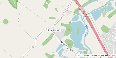 Map of Milton Keynes, Bucks