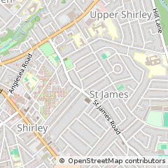 Map of Southampton, Hampshire