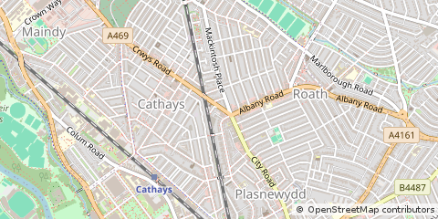 Map of Cardiff
