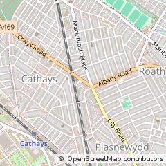Map of Cardiff
