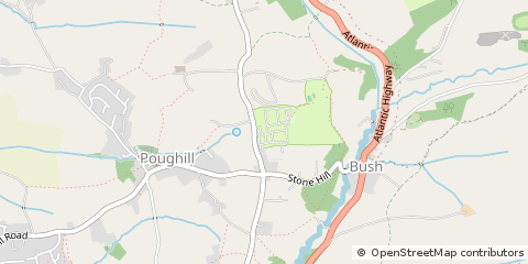 Map of Bude, Cornwall