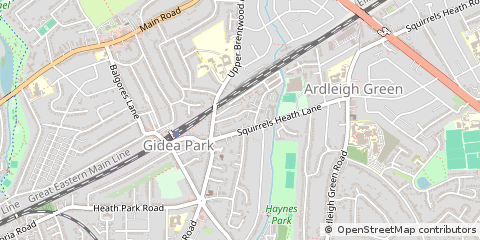 Map of Romford
