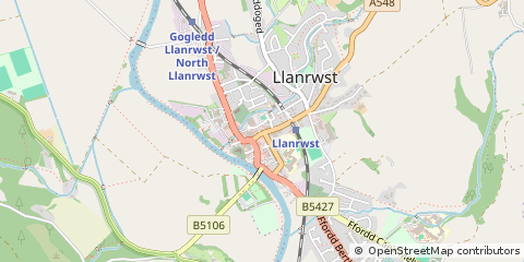 Map of Llanrwst