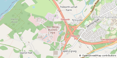 Map of Bangor, Gwynedd