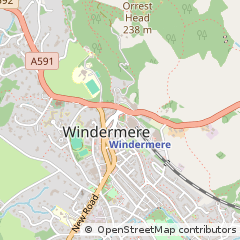 Map of Victoria Street Windermere, Cumbria