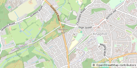 Map of Woking, Surrey