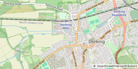 Map of Dorking