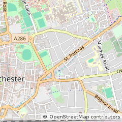 Map of Chichester, West Sussex