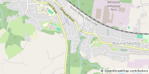 Map of Gowerton, Swansea