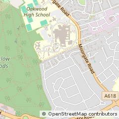Map of Rotherham, South Yorkshire