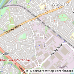 Map of Peterborough, Cambridgeshire