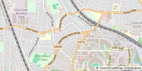 Map of Wembley
