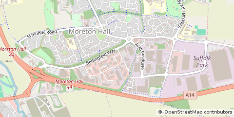 Map of Bury ST Edmunds, Suffolk