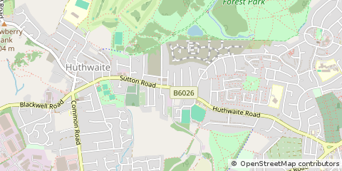 Map of Huthwaite, Nottinghamshire