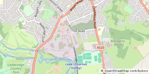 Map of Staffs, Staffordshire