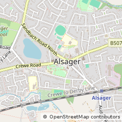 Map of Stoke-on-Trent, Cheshire