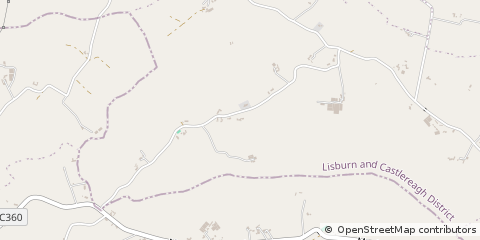 Map of Dromore, County Down
