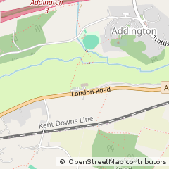 Map of West Malling, Kent