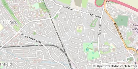 Map of Fareham, Hants