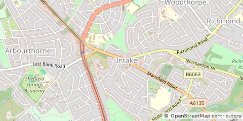 Map of Sheffield