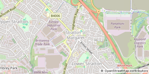 Map of Swindon, Wiltshire