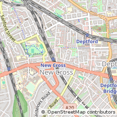 Map of NEW Cross, London