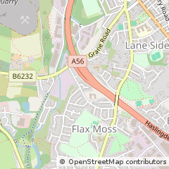 Map of Rossendale, Lancashire