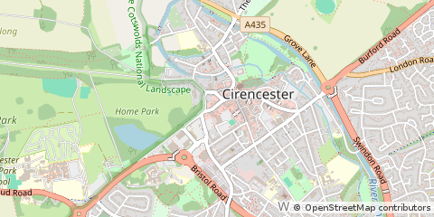 Map of Glos, Gloucestershire