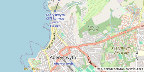 Map of Aberystwyth