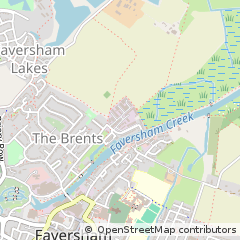 Map of Faversham, Kent