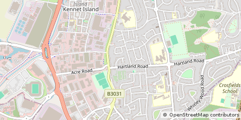 Map of Reading, Berkshire